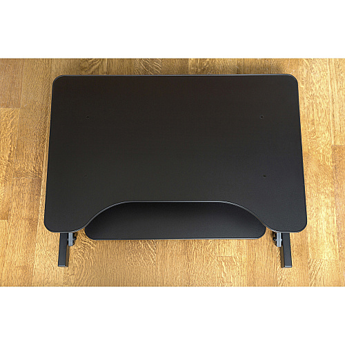 Lorell Adjustable Desk/Monitor Riser 30 lb Load Capacity - 16" Height x 32" Width x 21.50" Depth - Desktop - Black (LLR81974)