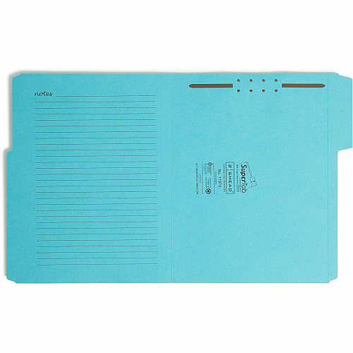 Smead SuperTab 1/3 Tab Cut Letter Recycled Top Tab File Folder 8 1/2" x 11" - 1 x 2K Fastener(s) - Top Tab Location - 11 pt. - 2 Plys - Pink, Yellow, Goldenrod, Aqua - Preprinted, Reinforced, Durable, Labeling Area - 10% Recycled - 24 / Pack (11974)