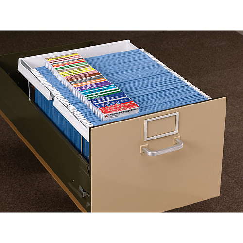 Smead Heavy-Duty Adjustable Hanging Folder Frame Letter - 16" to 24" Long - Steel, Plastic - White - 1 / Box (64850)