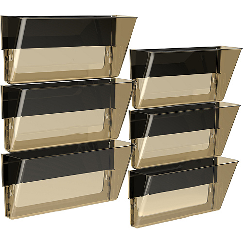 Storex Magnetic Wall File Pockets 500 x Sheet - Magnetic, Heavy Duty - Smoke - Plastic - 1 Each (70241U06C)