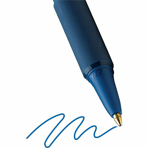 BIC SoftFeel Retractable Ball Pens 1 mm Medium Pen Point - Retractable - Blue Ink - Blue Barrel - 36 / Box (SCSM361BE)