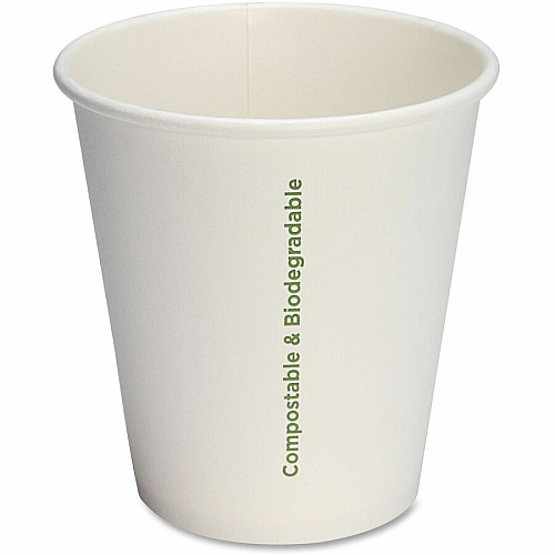 Genuine Joe 10 oz Eco-friendly Paper Cups 10 fl oz - White - Paper - Coffee, Tea, Hot Chocolate - 50 / Pack (GJO10214)