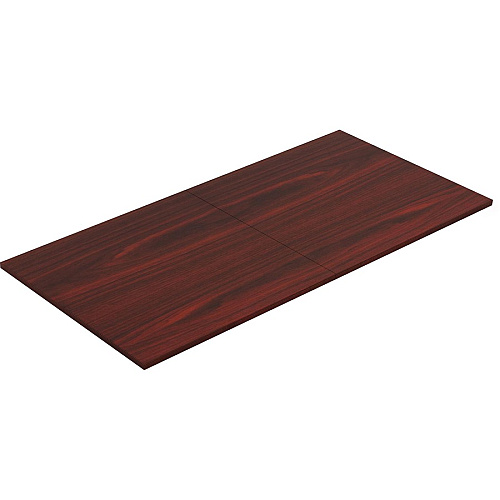 Lorell Chateau Series 8' Rectangular Tabletop 1.4" Height x 94.5" Width x 47.3" Depth - Reeded Edge - Material: P2 Particleboard - Finish: Mahogany Laminate - Durable - For Meeting (LLR34338)