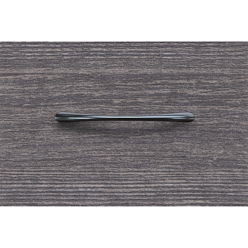 Lorell Chateau Series Laminate Drawer Transitional Pulls Transitional - 4.50" Width x 0.38" Depth x 1" Height - Aluminum Alloy - Black - 2 / Pack (LLR34345)