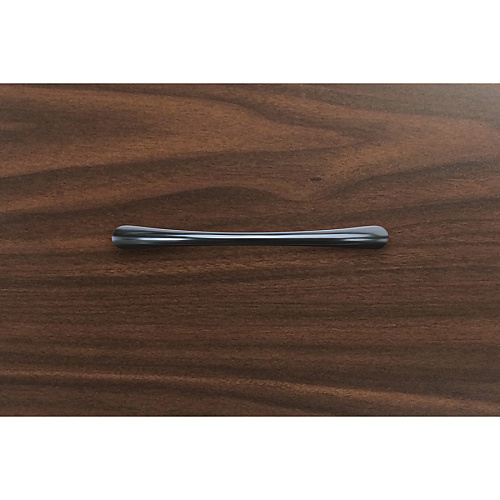 Lorell Chateau Series Laminate Drawer Transitional Pulls Transitional - 4.50" Width x 0.38" Depth x 1" Height - Aluminum Alloy - Black - 2 / Pack (LLR34345)