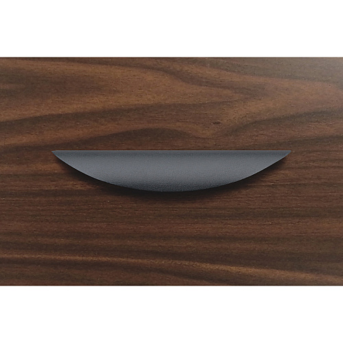 Lorell Chateau Series Laminate Drawer Traditional Pulls Traditional - 6.38" Width x 1.13" Depth x 0.63" Height - Aluminum Alloy - Black - 2 / Pack (LLR34347)