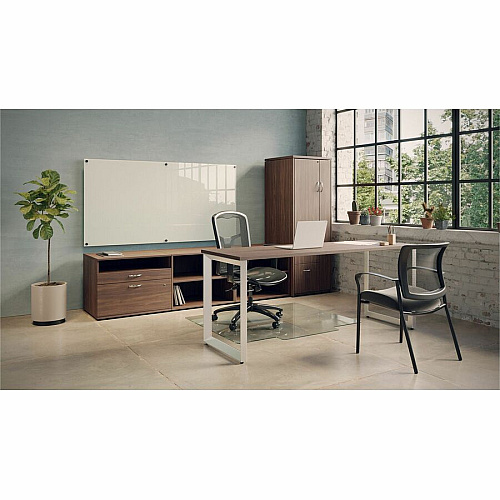 Lorell Magnetic Dry-Erase Glass Board 72" (6 ft) Width x 36" (3 ft) Height - White Glass Surface - Rectangle - Magnetic - Stain Resistant, Ghost Resistant, Smooth Writing - 1 Each (LLR52507)