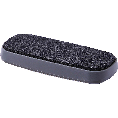 Lorell Rare Earth Magnet Board Eraser Magnetic - Black, White - Plastic - 1 Each (LLR52559)
