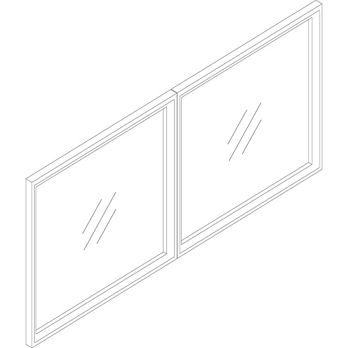 Lorell Essentials Series Wall-Mount Hutch Door Kit 0.8" Height x 16.6" Width x 16" Depth x 0.7" Thickness - Finish: Cherry (LLR59575)