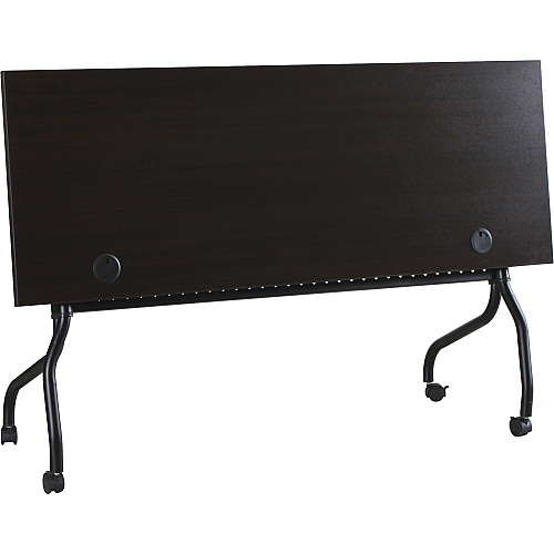 Lorell Flip Top Training Table Rectangle Top - Four Leg Base - 4 Legs - 72" Table Top Width x 23.50" Table Top Depth - 29.50" Height x 70.88" Width x 23.63" Depth - Assembly Required - Espresso, Black - Melamine, Nylon - 1 Each (LLR60734)