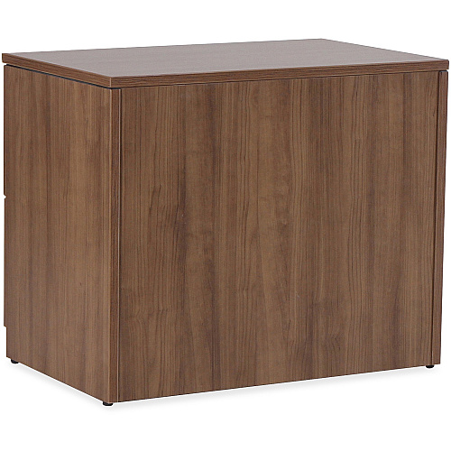 Lorell Essentials Series Lateral File x 1" Thickness Top, 29.5" Height x 35.5" Width x 22" Depth Lateral File - 2 x File Drawer(s) - Walnut, Laminate Table Top - Durable, Built-in Hangrail, Ball Bearing Slide, Drawer Extension, Lockable, Anti-t (LLR69972)