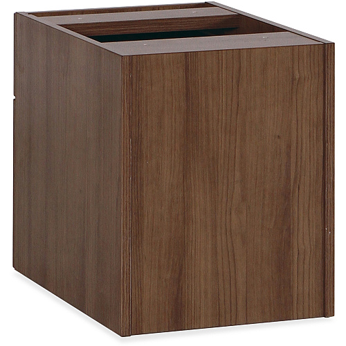 Lorell Essentials Series Box/File Hanging File Cabinet 18.9" Height x 15.5" Width x 21.9" Depth - 2 x Box, File Drawer(s) - Finish: Walnut Laminate - Built-in Hangrail, Ball Bearing Slides, Lockable, Durable, Adjustable Feet - For Office (LLR69987)