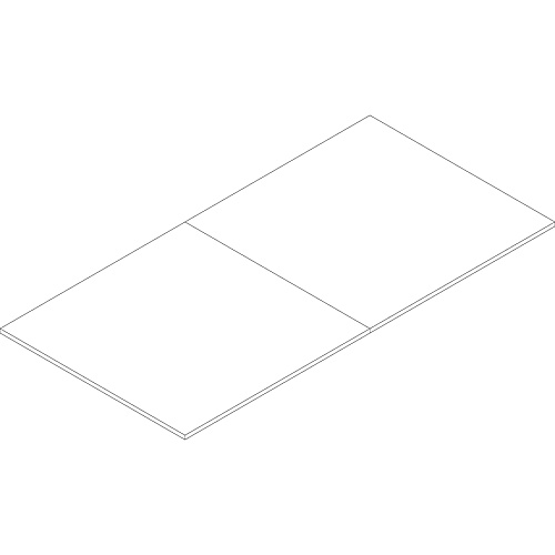 Lorell Essentials Rectangular Conference Tabletop Rectangle Top - 94.50" Table Top Width x 47.25" Table Top Depth - 1" Height - Conferencing - Assembly Required - Walnut - P2 Particleboard - 1 Each (LLR69994)