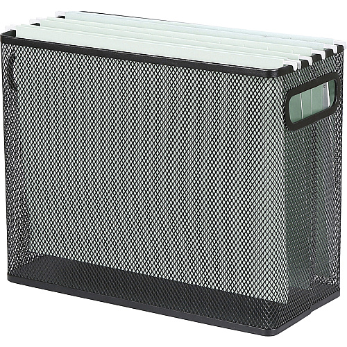 Lorell Mesh Tabletop Hanging File Holder Black - Steel - 1 Each (LLR84241)