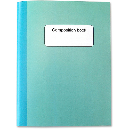Sparco Composition Books 80 Sheets - College Ruled Front Ruling - 9.75" Height x 7.5" Width - Multi-colored Cover - Sturdy Cover, Durable - 4 / Pack (36125)
