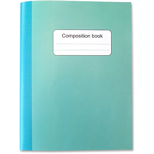 Sparco Composition Books 80 Sheets - College Ruled Front Ruling - 9.75" Height x 7.5" Width - Multi-colored Cover - Sturdy Cover, Durable - 4 / Pack (36125)