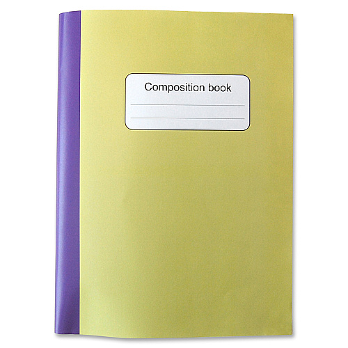 Sparco Composition Books 80 Sheets - College Ruled Front Ruling - 9.75" Height x 7.5" Width - Multi-colored Cover - Sturdy Cover, Durable - 4 / Pack (36125)