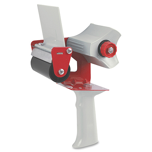 Sparco 3" Packaging Tape Dispenser 3" Core - Ergonomic Design, Adjustable Tension Mechanism, Durable - Gray - 1 Each (68536)
