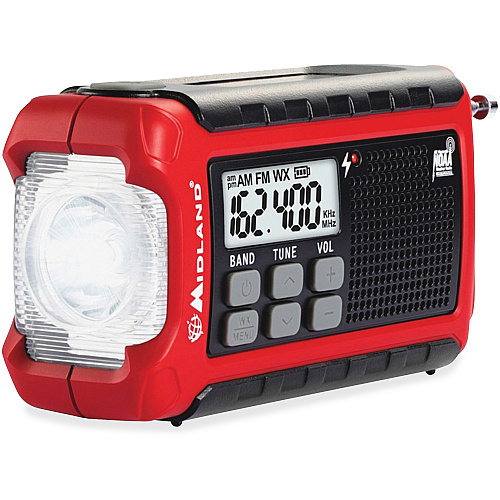 Midland ER210 E+Ready Compact Emergency Crank Weather Radio