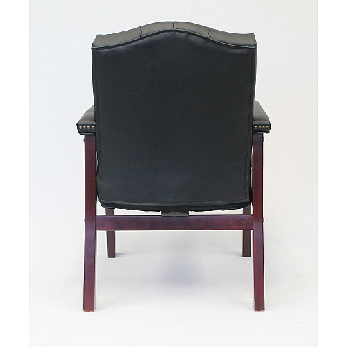Boss Traditional Guest Chair Black Seat Color - Vinyl Seat Material - Black Back Color - Vinyl Back Material - 1 Each (B959BK)