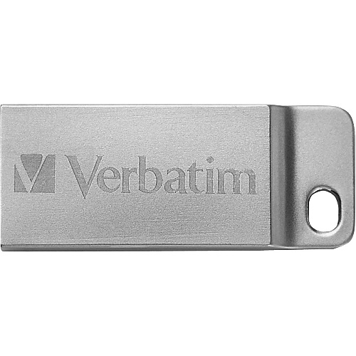 Verbatim 16GB Metal Executive USB Flash Drive - Silver 16 GB - USB 2.0 - Silver - Lifetime Warranty - 1 Each - TAA Compliant (98748)