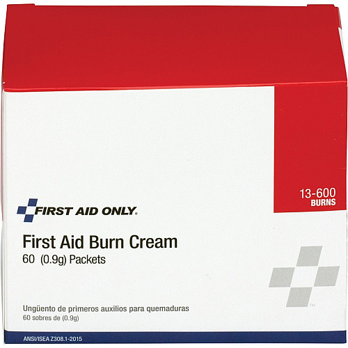 First Aid Only Burn Cream Packets For Burn, Cut, Scrape - 60 / Box (13600)
