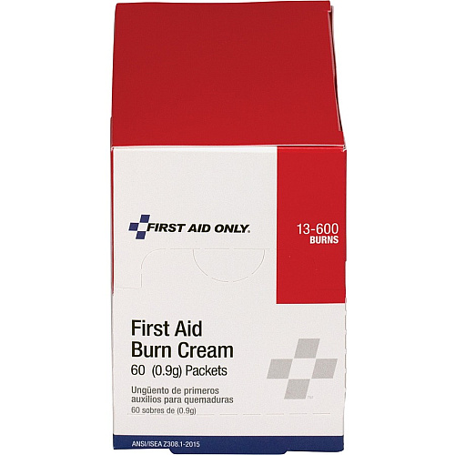 First Aid Only Burn Cream Packets For Burn, Cut, Scrape - 60 / Box (13600)
