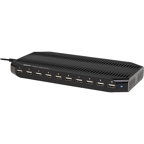 Tripp Lite by Eaton 10-Port USB Charging Station with Adjustable Storage, 12V 8A (96W) USB Charger Output 12 V DC Input - 5 V DC Output - 2.40 A - 1 Each (U280010ST)