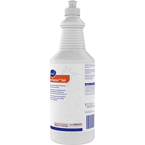 Diversey Citrus Express Gel Solvent Spotter For Carpet - 32 fl oz (1 quart) - Citrus Scent - Recommended For: Spot Remover, Gum Remover, Adhesive Remover, Tar Remover, Oil Remover, Grease Remover, Ink Remover - Pleasant Scent - White - 1 Each (95002523)