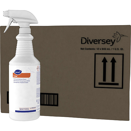 Diversey Foaming Acid Restroom Cleaner For Restroom, Multi Surface - Ready-To-Use - 32 fl oz (1 quart) - Recommended For: Soap Scum Remover, Hard Water Remover - Red - 1 Each (95325322)