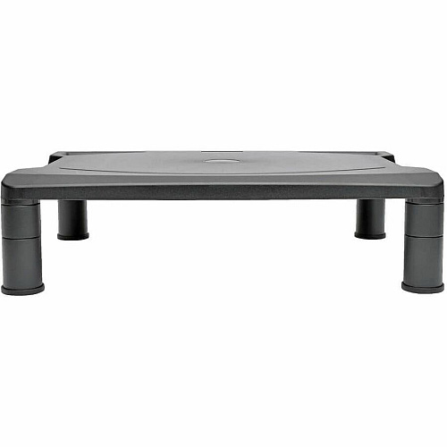 Eaton Tripp Lite Series Universal Monitor Riser, Height-Adjustable, Black 40 lb Load Capacity - 5.50" Height x 15.63" Width x 11.25" Depth - Desktop, Tabletop - Black - TAA Compliant (MR1612)