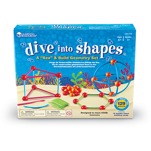 Learning Resources Dive Shapes Sea/Build Geometry Set 1 Set (1773)