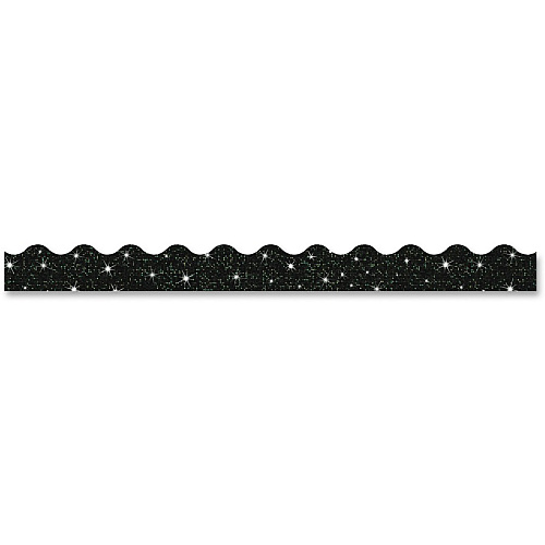 Trend Sparkle Terrific Trimmers Sparkle - Durable, Reusable - 2.25" Height x 390" Width x 41" Length - Black - 1 Pack (91417)