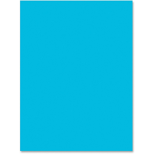 Tru-Ray Construction Paper Art Project - 12" Width x 9" Length - Atomic Blue - Sulphite - 50 / Pack (103400)