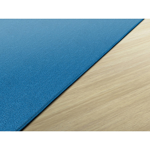 Flagship Carpets Classic Solid Color 6' Square Rug Floor Rug - Classic, Traditional - 72" Length x 72" Width - Square - Blue - Nylon - 1 Each (AS26BB)