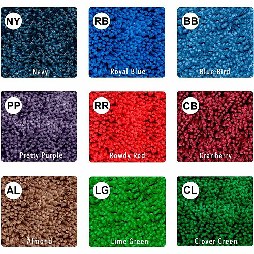 Flagship Carpets Classic Solid Color 6' Square Rug Floor Rug - Classic, Traditional - 72" Length x 72" Width - Square - Blue - Nylon - 1 Each (AS26BB)