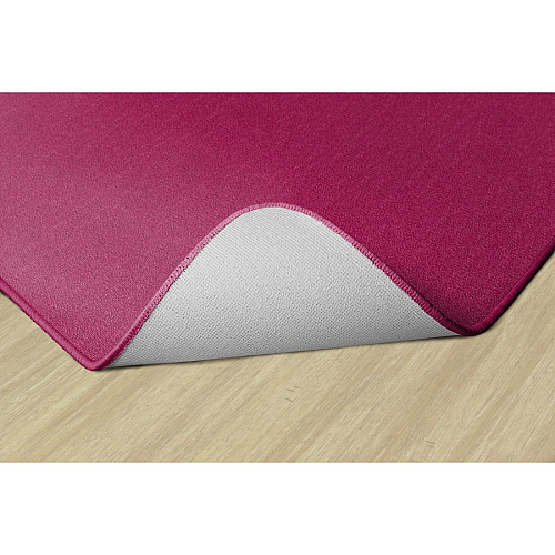 Flagship Carpets Classic Solid Color 6' Square Rug Floor Rug - Classic, Traditional - 72" Length x 72" Width - Square - Cranberry - Nylon - 1 Each (AS26CB)