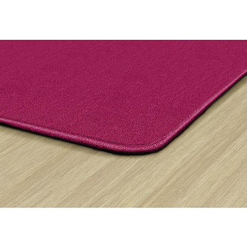 Flagship Carpets Classic Solid Color 6' Square Rug Floor Rug - Classic, Traditional - 72" Length x 72" Width - Square - Cranberry - Nylon - 1 Each (AS26CB)