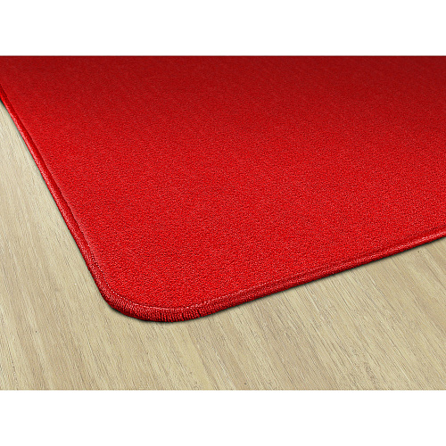 Flagship Carpets Classic Solid Color 6' Square Rug Floor Rug - Classic, Traditional - 72" Length x 72" Width - Square - Red - Nylon - 1 Each (AS26RR)