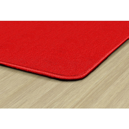 Flagship Carpets Classic Solid Color 6' Square Rug Floor Rug - Classic, Traditional - 72" Length x 72" Width - Square - Red - Nylon - 1 Each (AS26RR)