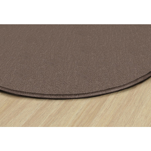 Flagship Carpets Classic Solid Color 6' Round Rug Floor Rug - Classic, Traditional - 72" Length x 72" Width - Circle - Almond - Nylon - 1 Each (AS27AL)