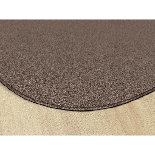 Flagship Carpets Classic Solid Color 6' Round Rug Floor Rug - Classic, Traditional - 72" Length x 72" Width - Circle - Almond - Nylon - 1 Each (AS27AL)