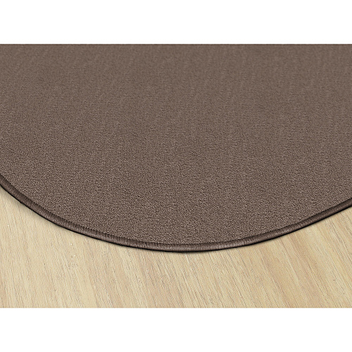 Flagship Carpets Classic Solid Color 6' Round Rug Floor Rug - Classic, Traditional - 72" Length x 72" Width - Circle - Almond - Nylon - 1 Each (AS27AL)