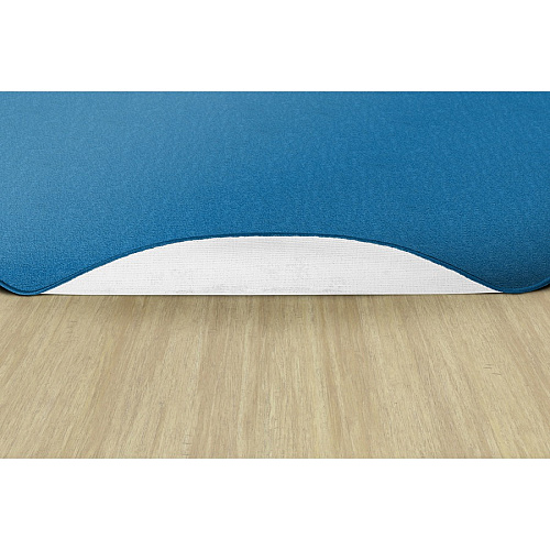 Flagship Carpets Classic Solid Color 6' Round Rug Floor Rug - Classic, Traditional - 72" Length - Circle - Blue - Nylon - 1 Each (AS27BB)
