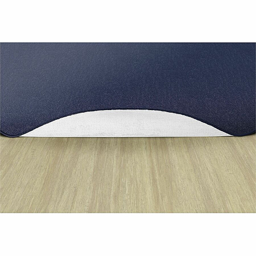 Flagship Carpets Classic Solid Color 6' Round Rug Floor Rug - Classic, Traditional - 72" Length - Circle - Navy - Nylon - 1 Each (AS27NY)