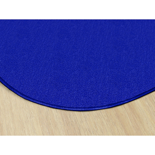 Flagship Carpets Classic Solid Color 6' Round Rug Floor Rug - Traditional, Classic - 72" Length - Circle - Royal Blue - Nylon - 1 Each (AS27RB)