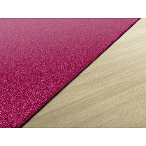Flagship Carpets Classic Solid Color 9' Rectangle Rug Floor Rug - Classic, Traditional - 108" Length x 72" Width - Rectangle - Cranberry - Nylon - 1 Each (AS34CB)