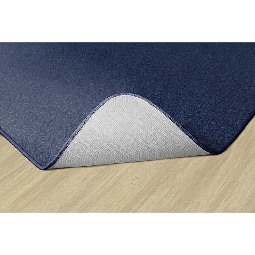 Flagship Carpets Classic Solid Color 9' Rectangle Rug Floor Rug - Classic, Traditional - 108" Length x 72" Width - Rectangle - Navy - Nylon - 1 Each (AS34NY)