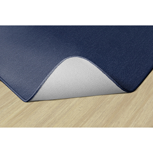 Flagship Carpets Classic Solid Color 9' Rectangle Rug Floor Rug - Classic, Traditional - 108" Length x 72" Width - Rectangle - Navy - Nylon - 1 Each (AS34NY)