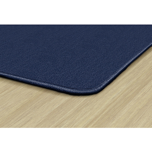 Flagship Carpets Classic Solid Color 9' Rectangle Rug Floor Rug - Classic, Traditional - 108" Length x 72" Width - Rectangle - Navy - Nylon - 1 Each (AS34NY)